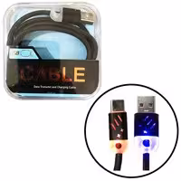 کابل شارژ و دیتا Type C رقص نور1 متری Cable