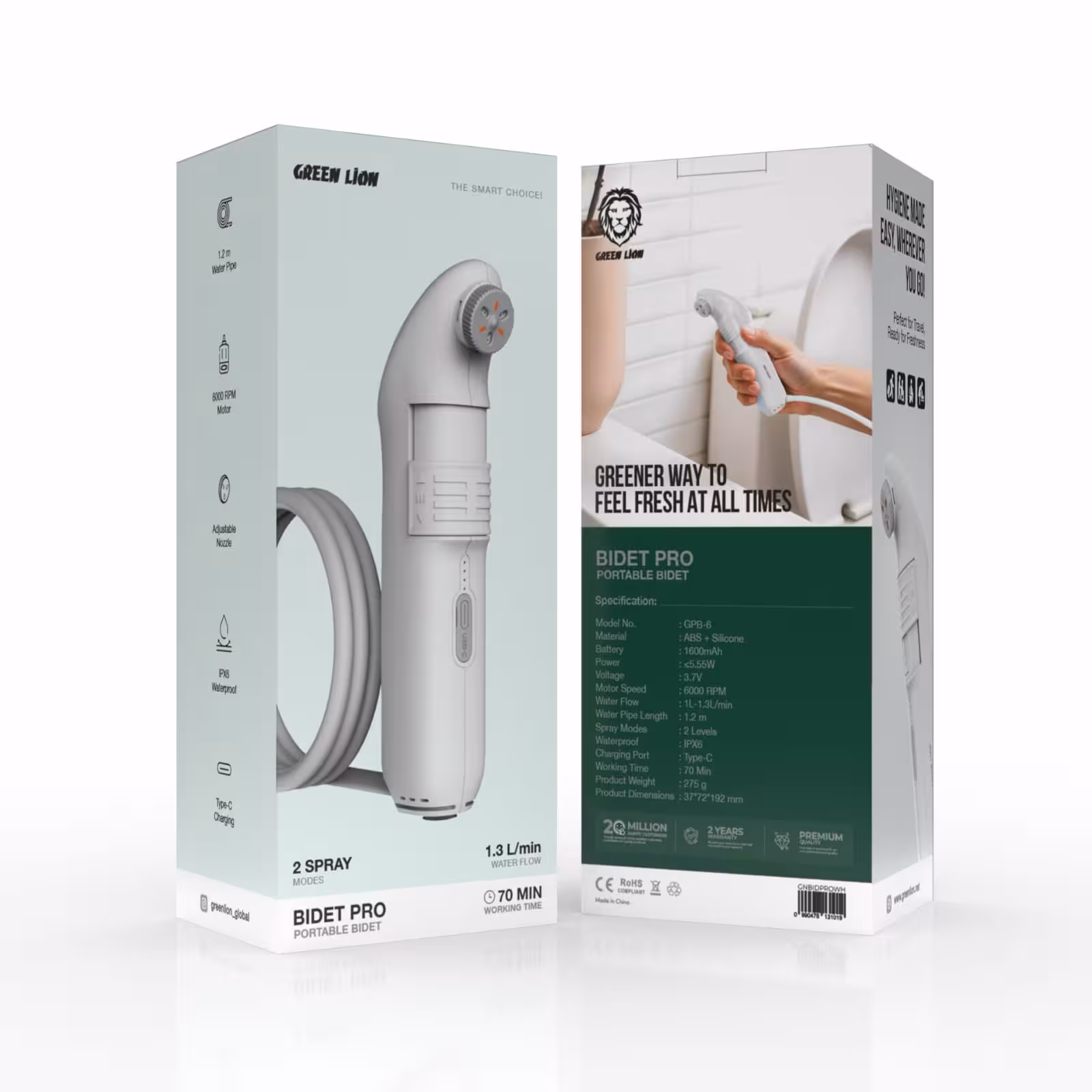 بیده قابل حمل بیدت پرو گرین Green Bidet Pro Portable Bidet