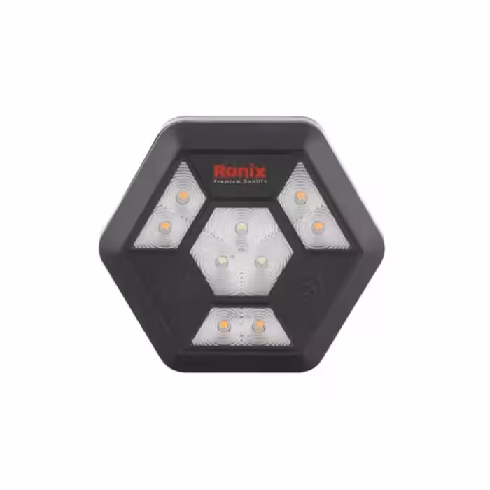 نورافکن دستی و چراغ هشدار رونیکس مدل RH-4225 با نور زرد و مهتابی