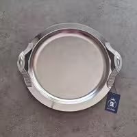 سینی نقره طرح گندمی گرد