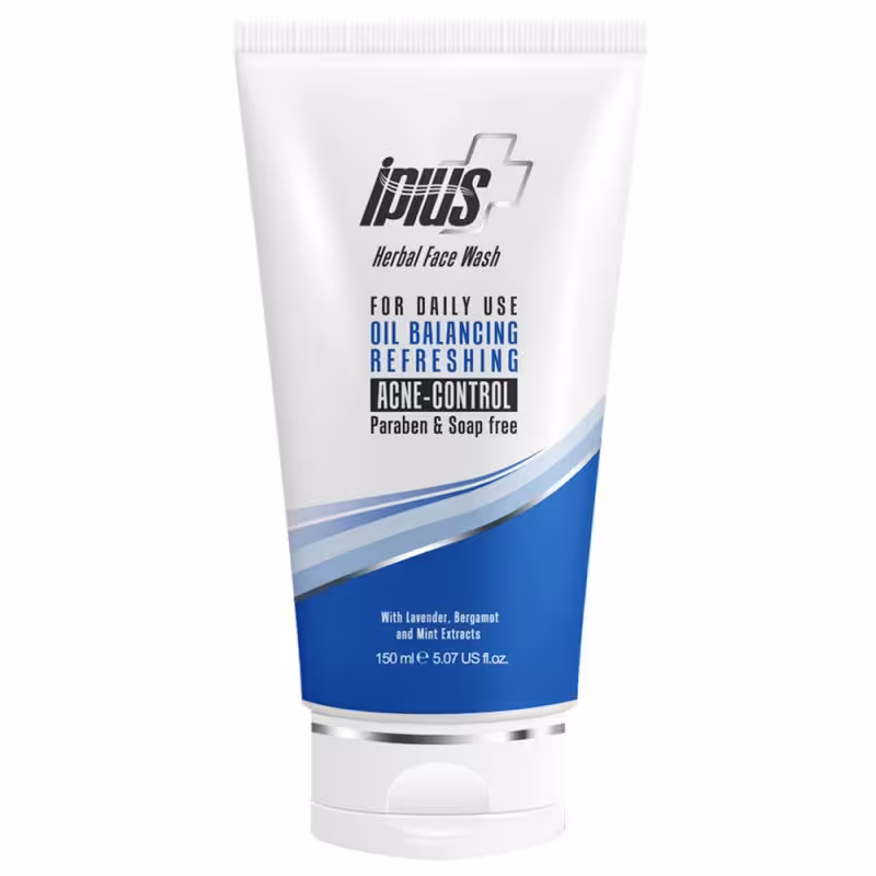 ژل شوینده صورت آی پلاس مناسب پوست چرب و آکنه ای