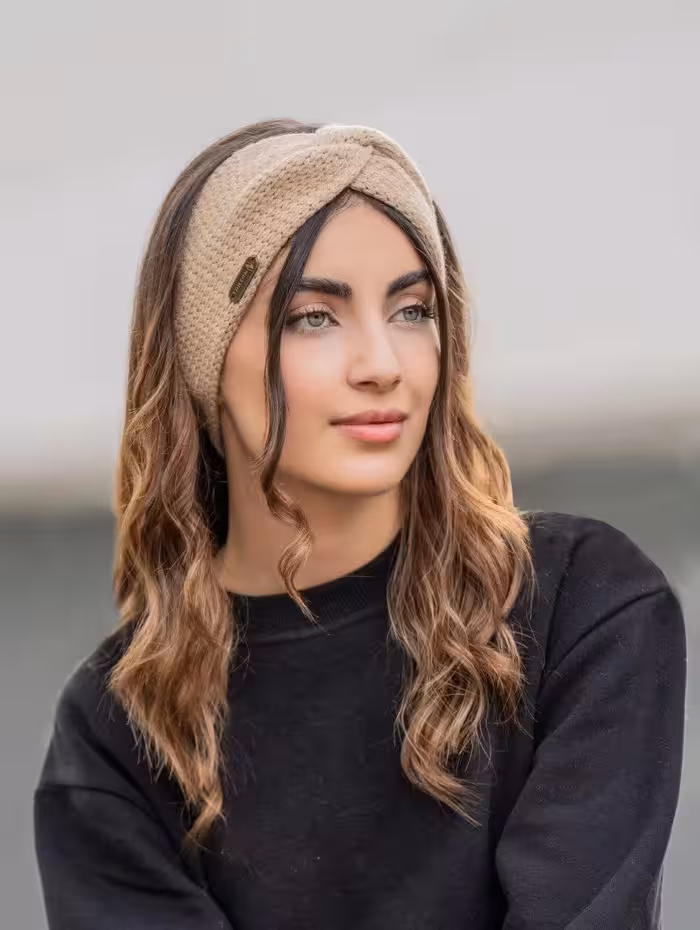 هدبند تک رنگ لمه دار روشن اندلس Endless