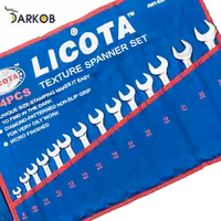 مجموعه 14 عددی آچار یکسرتخت یکسررینگ لیکوتا مدل AWT-ESFK08