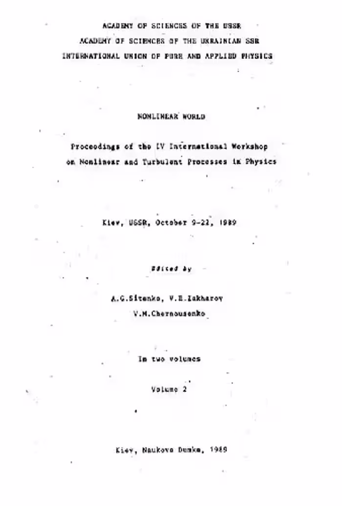 خرید و دانلود نسخه کامل کتاب Nonlinear and turbulent processes in physics