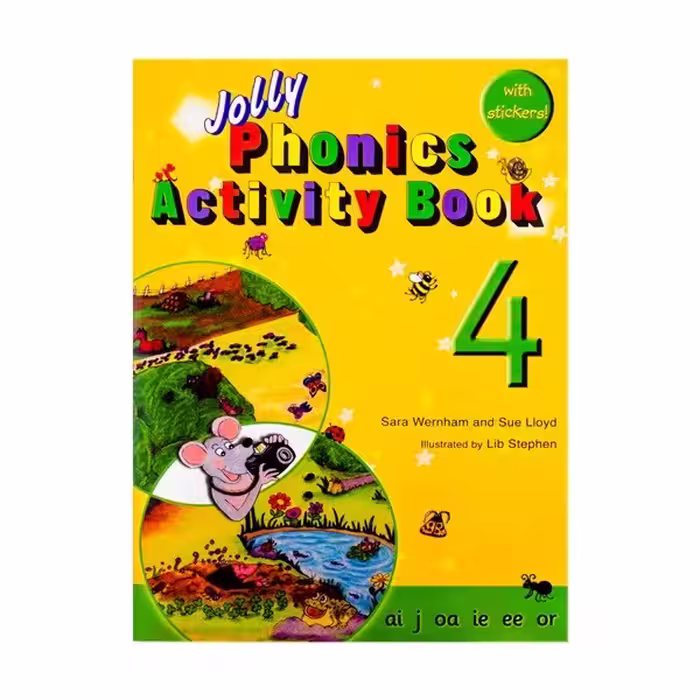 Jolly Phonics Activity Book 4 جولی فونیکس اکتیویتی بوک چهار