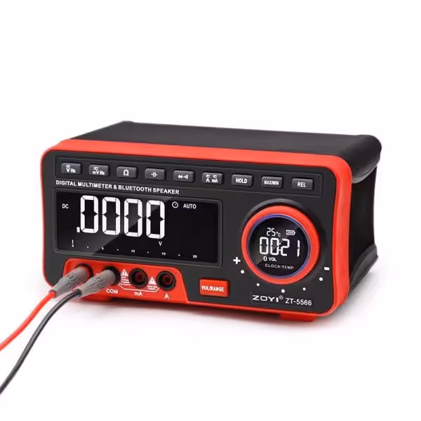 مولتی متر رومیزی به همراه اسپیکر بلوتوثی زویی مدل ZOYI ZT-5566