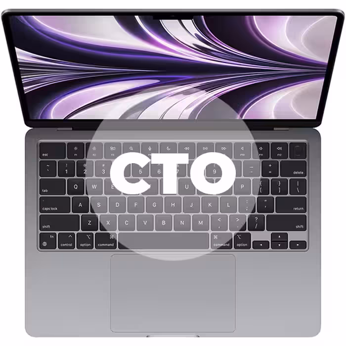مک بوک ایر 13.6 اینچ M2 کاستوم پردازنده 8core - 8core حافظه رم 16 گیگابایت هارد 256 گیگابایت خاکستری - Hiapple.ir