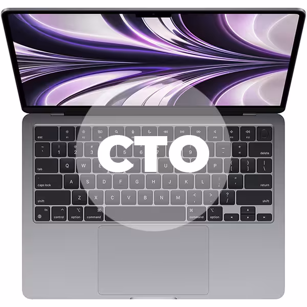مک بوک ایر 13.6 اینچ M2 کاستوم پردازنده 8core - 8core حافظه رم 16 گیگابایت هارد 256 گیگابایت خاکستری - Hiapple.ir