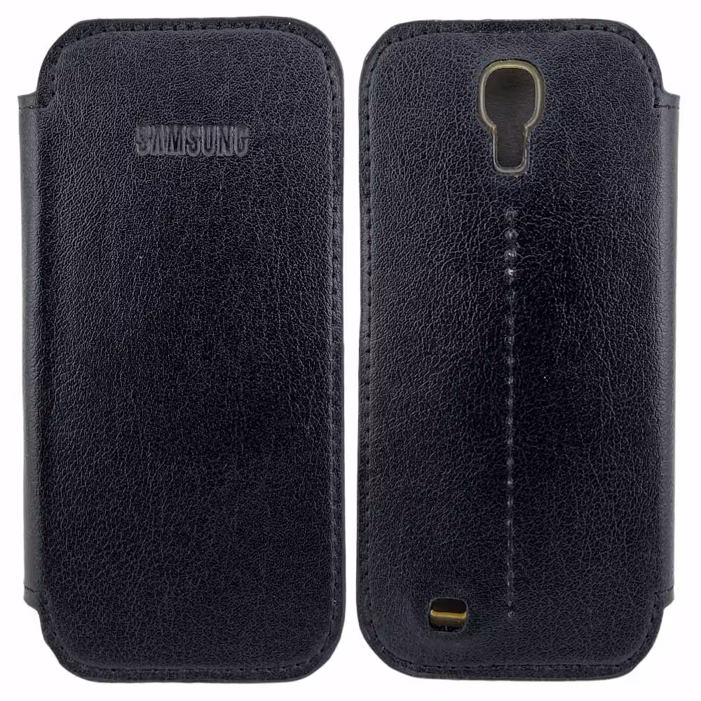قاب Samsung S4 / i9500 مدل کلاسوری طرح چرم / رنگ مشکی – کد 41206