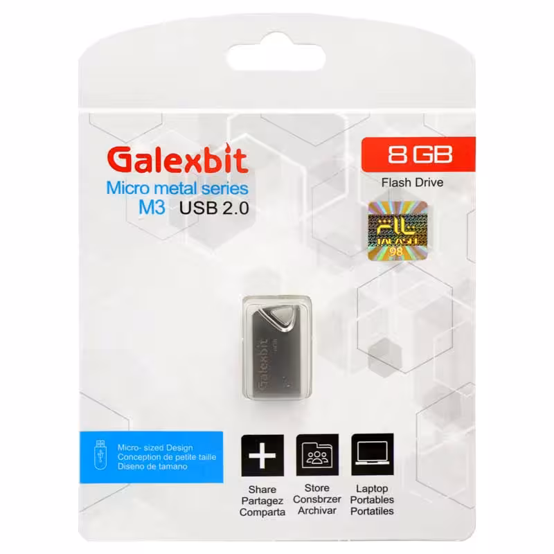 فلش 8G GALEXBIT MICRO METAL SERIES M3
