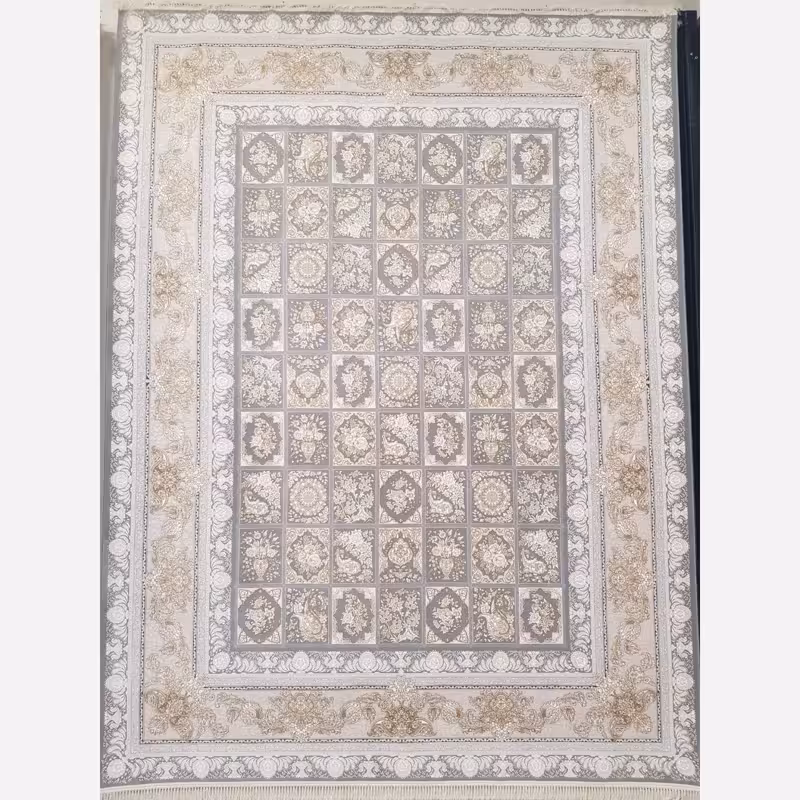 فرش کاشان 12متری  نخ اکریلیک 1200شانه باکیفیت بالای بافت