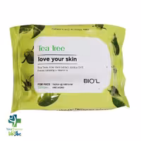 دستمال مرطوب پاک کننده آرایش حاوی عصاره درخت چای بیول 20 عدد