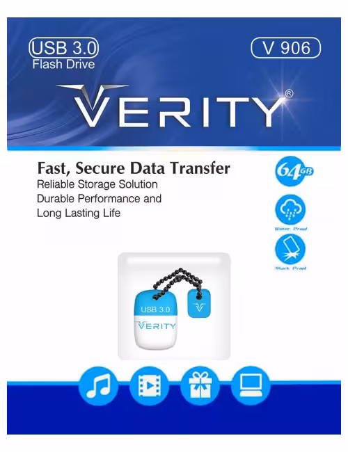 فلش مموری وریتی مدل V906 USB3 ظرفیت 64 گیگابایت