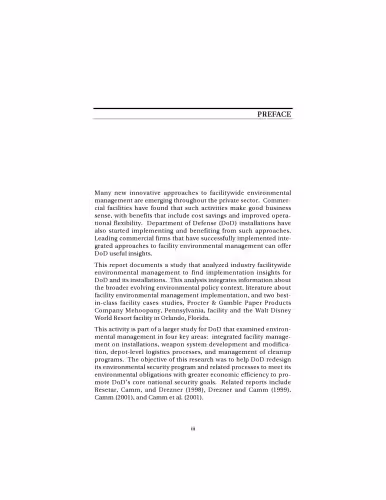 خرید و دانلود نسخه کامل کتاب Integrated Facility Environmental Management Approaches: Lessons from Industry for Department of Defense Facilities