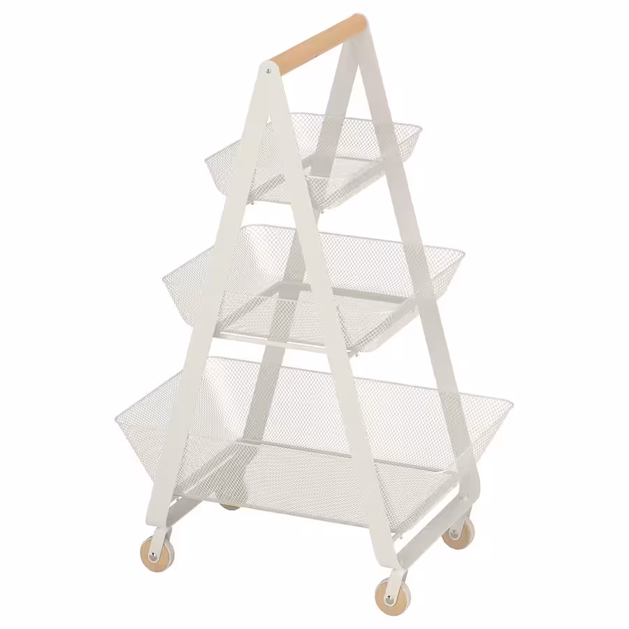 ترولی ایکیا مدل RISATORP کد 202.816.31 سایز 57x39x86 سانتی متر