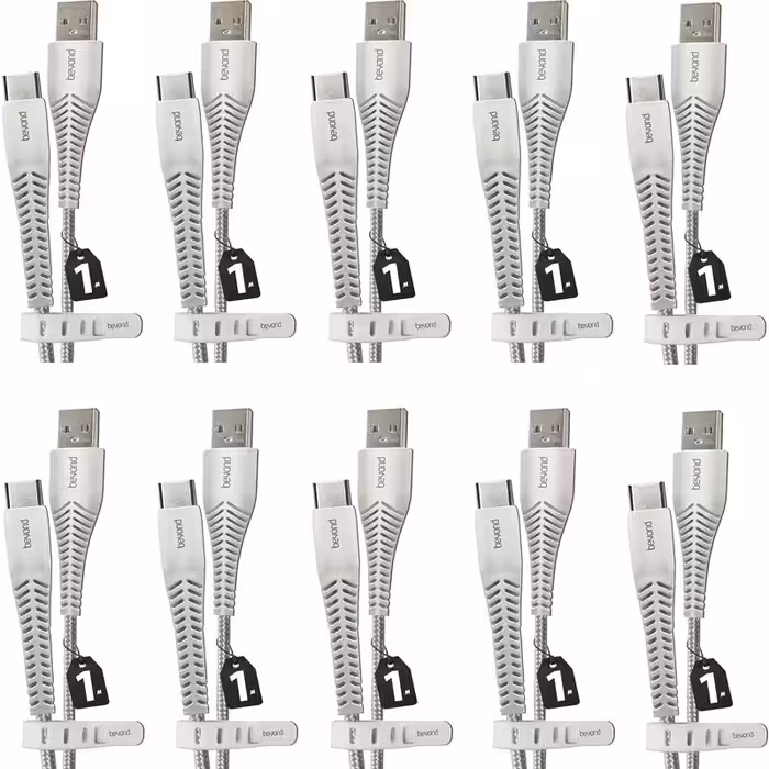 کابل تبدیل USB به USB-C بیاند مدل BUC-301 FAST CHARGE طول 1 متر بسته ده عددی