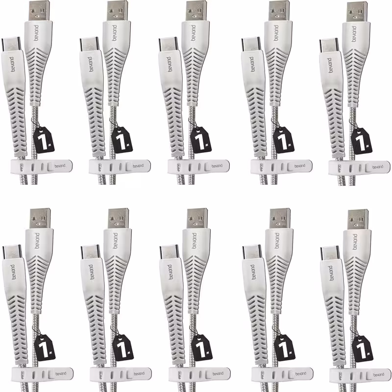 کابل تبدیل USB به USB-C بیاند مدل BUC-301 FAST CHARGE طول 1 متر بسته ده عددی