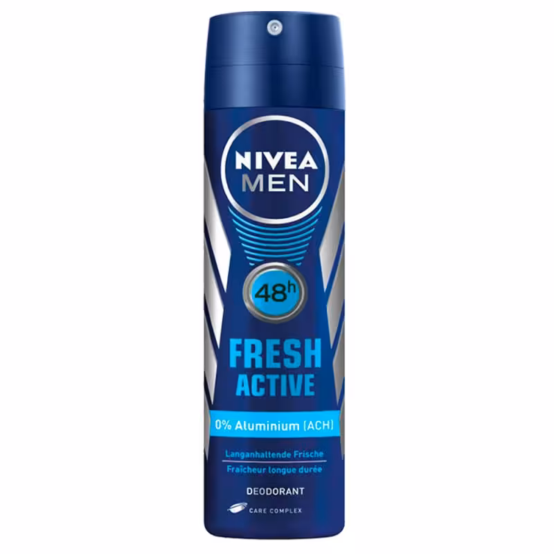 اسپری مردانه فِرِش اکتیو نیوا 150 میلی لیتری Nivea Men Fresh Active Spray Deodorant 150ml