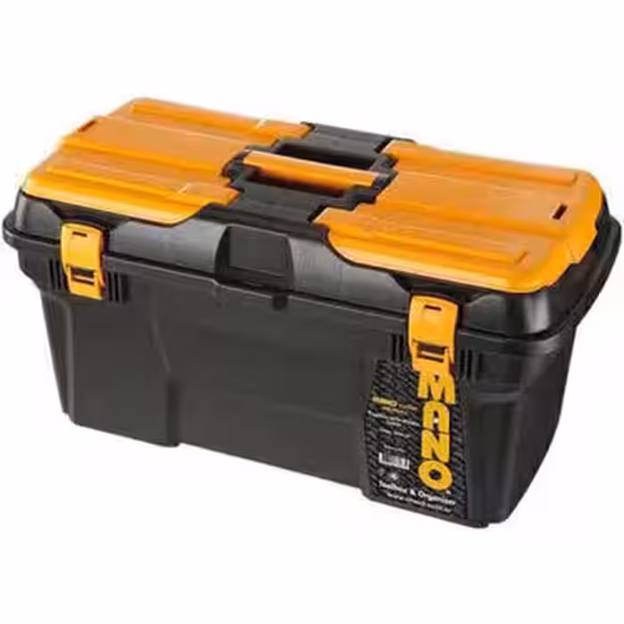 جعبه ابزار 19اینچ مانو قفل پلاستیکی به همراه اورگانایزر کد MGP19