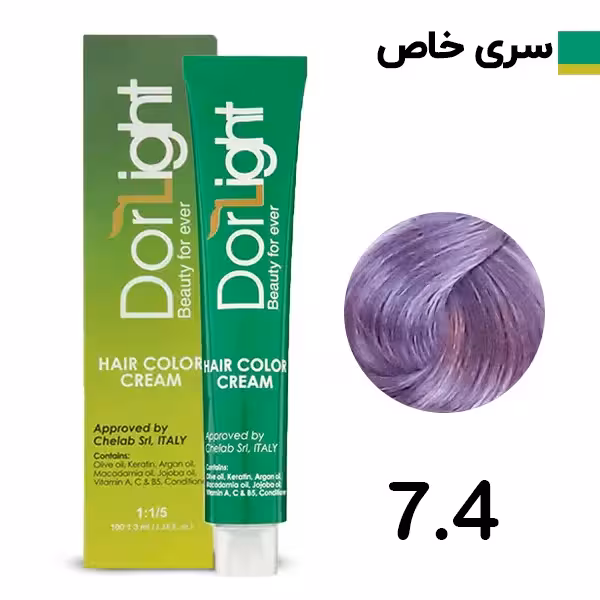رنگ موی دورلایت بلوند بژ سری خاص شماره 7.4 Dorlight