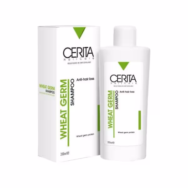شامپو تقویت کننده و ضد ریزش سریتا مدل جوانه گندم حجم 200 میلی لیتر