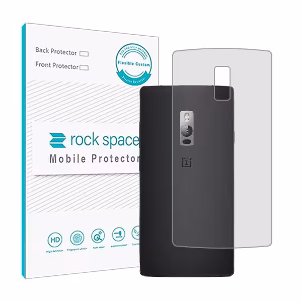 گلس محافظ پشت گوشی وان پلاس 2 مدل نانو هیدروژل شفاف برند راک اسپیس کد `2621S