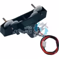 موتور گیربکس دار پلاستیکی مبتدی 6 ولت دو شفت B با کانکتور پین گرد