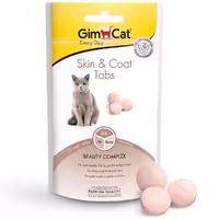 قرص مکمل گربه جیم کت مدل Skin & Coat Tabs طعم شیر وزن 40 گرم