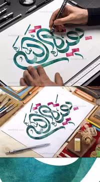 طرح تایپوگرافی بقیه الله | گرافیک با طعم تربچه