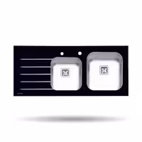 سینک ظرفشویی شیشه ای پرنیان استیل مدل PS 4104