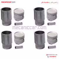 بوش و پیستون پژو 206 تیپ 2 با گژن پین عظام