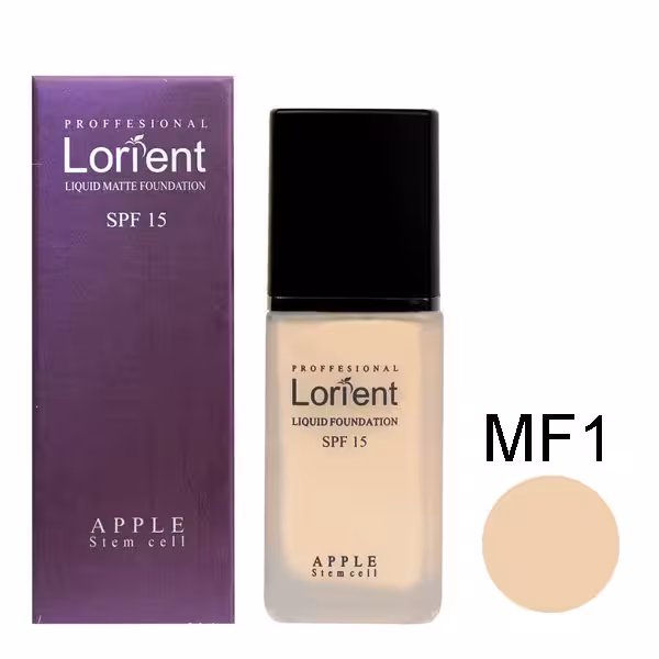 کرم پودر مایع مات لورینت شماره MF1 حجم 30 میل Lorient