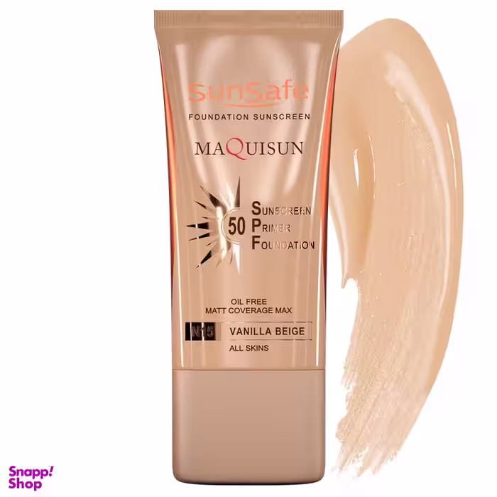 ضد آفتاب رنگی و پرایمری سان سیف (SunSafe) مدل Maquisun شماره NW15