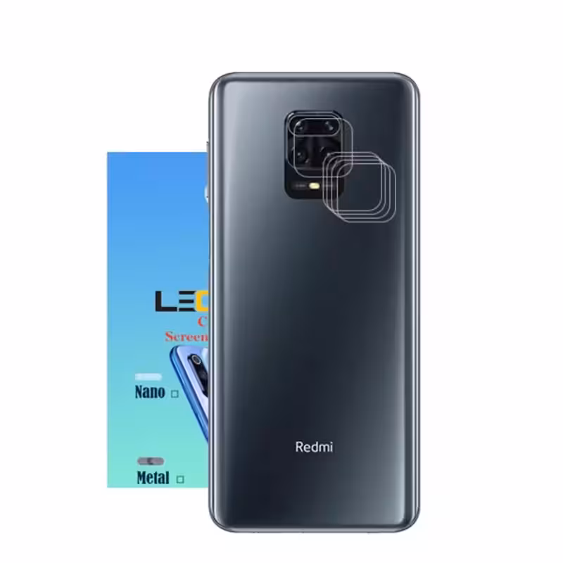 محافظ لنز دوربین لجند مدل نانو گلس مناسب موبایل شیائومی Note 9 بسته 5 عددی