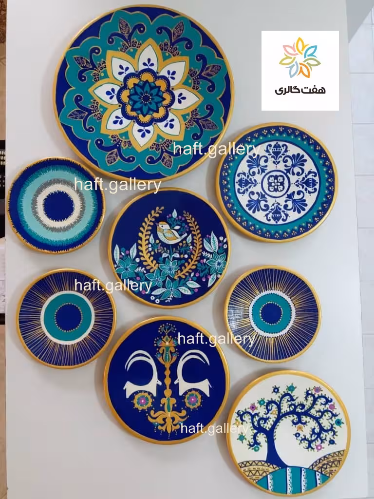 ست بشقاب دیوارکوب سفالی چشم نظر کد 101842