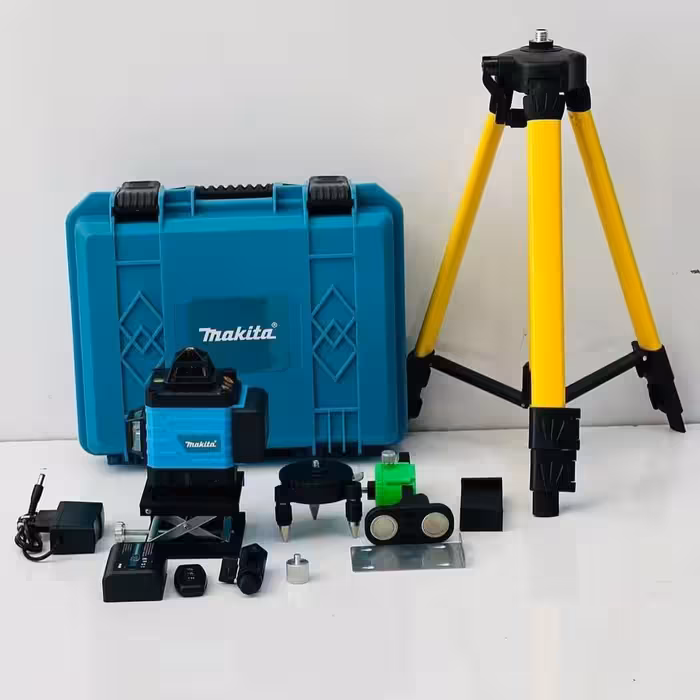 ما کیتاتراز لیزری  360 درجه ریموت دار 4 بعدی 16 خط پایه آهنربای و پایه تلسکوپی 