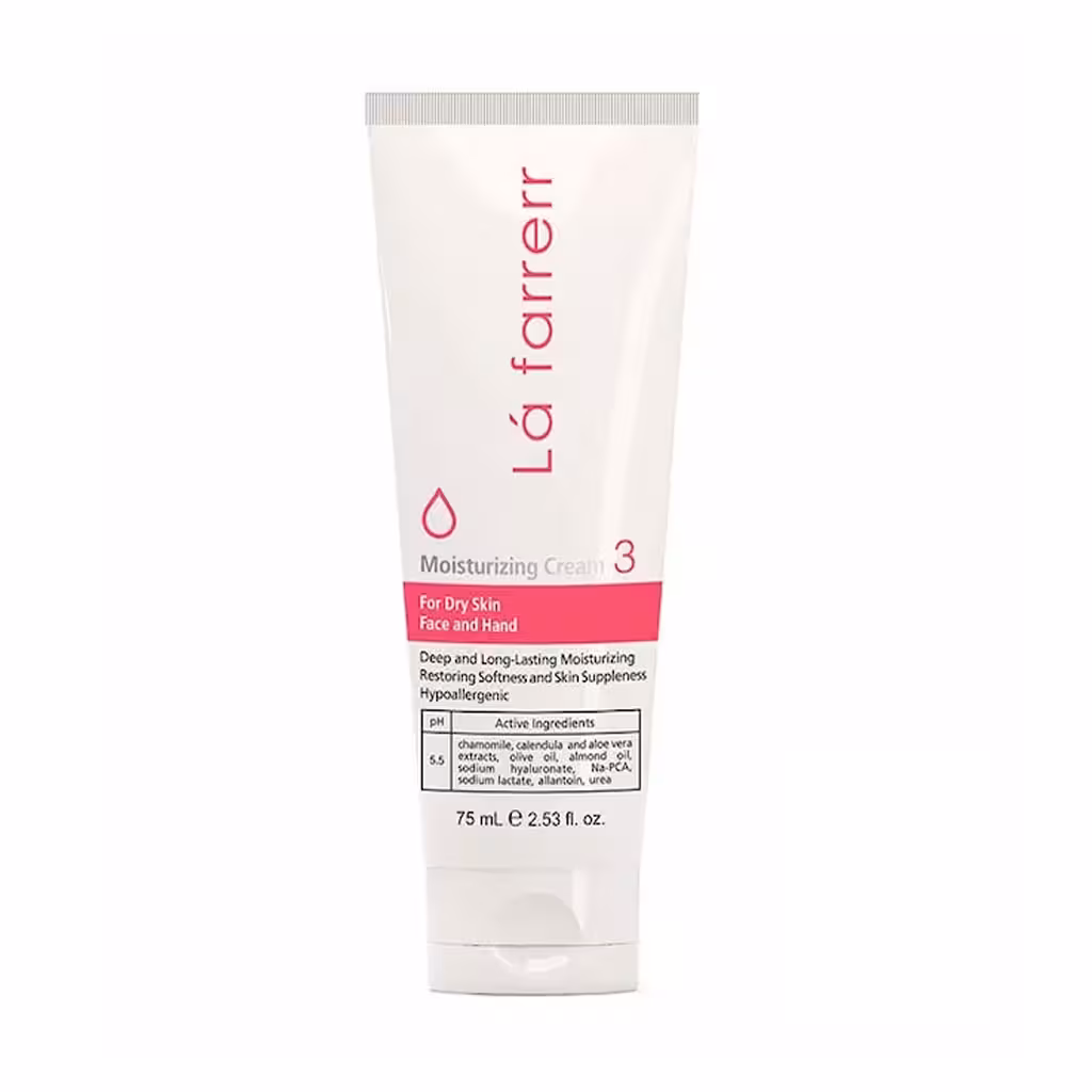 کرم مرطوب کننده و آبرسان پوست خشک مدل 3 حجم 75 میلی لیتر لافارر La farrerr