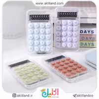 ماشین حساب شفاف دکمه رنگی