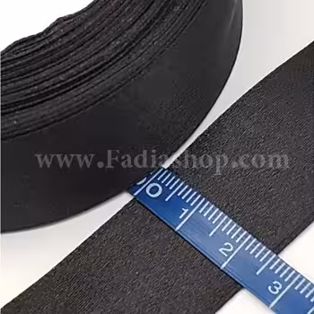 روبان 25 ساتن مشکی 25