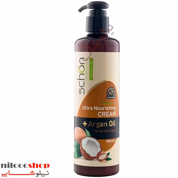 کرم مرطوب کننده نارگیل شون حجم 300میلی لیتر