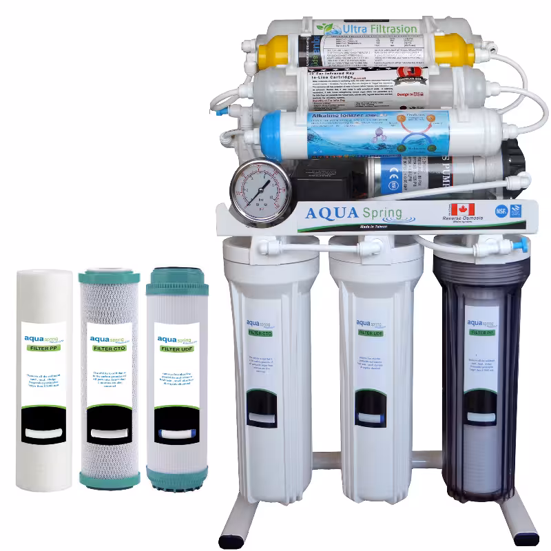 دستگاه تصفیه کننده آب آکوآ اسپرینگ مدل RO – NF2900 به همراه فیلتر مجموعه 3 عددی