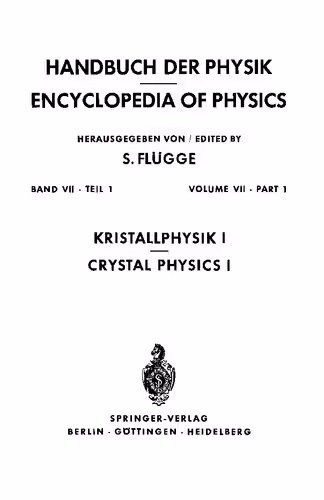 خرید و دانلود نسخه کامل کتاب Kristallphysik I / Crystal Physics I