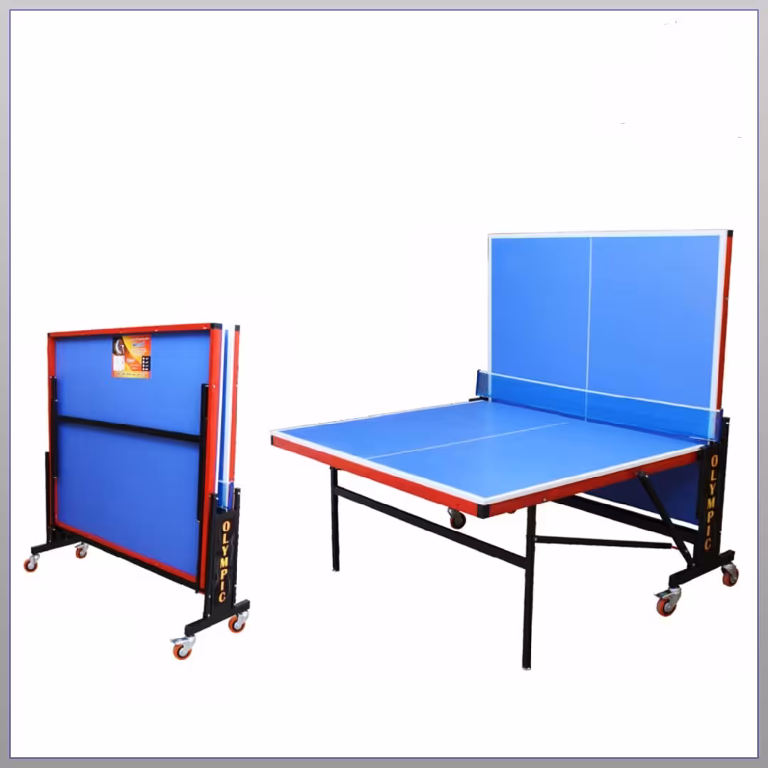 میز پینگ پنگ 4 چرخ ملامینه ریلی کوره ای المپیک
