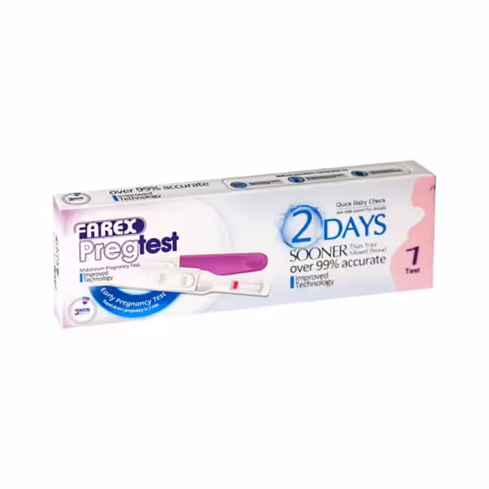 تست بارداری مدادی فارکسFarex Pregtest Midstream Pregnancy Test