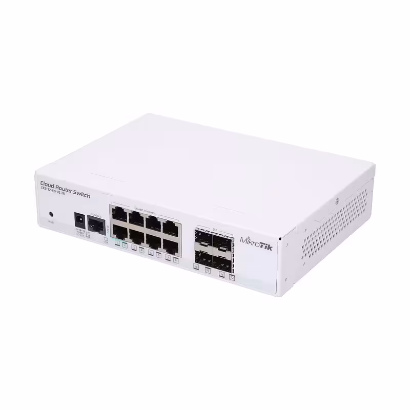 سوئیچ روتر 8 پورت میکروتیک مدل Mikrotik CRS112-8G-4S-IN
