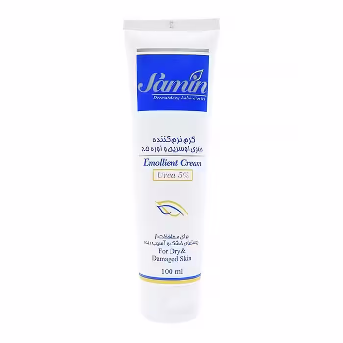 کرم نرم کننده اوسرین و اوره 5 درصد ثمین 100 میلی لیتر  | Samin Emollient And Urea %5 For Dry And Damaged Skin Cream