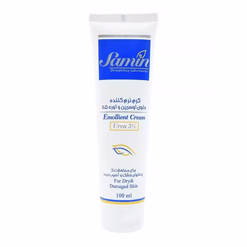 کرم نرم کننده اوسرین و اوره 5 درصد ثمین 100 میلی لیتر | Samin Emollient And Urea %5 For Dry And Damaged Skin Cream