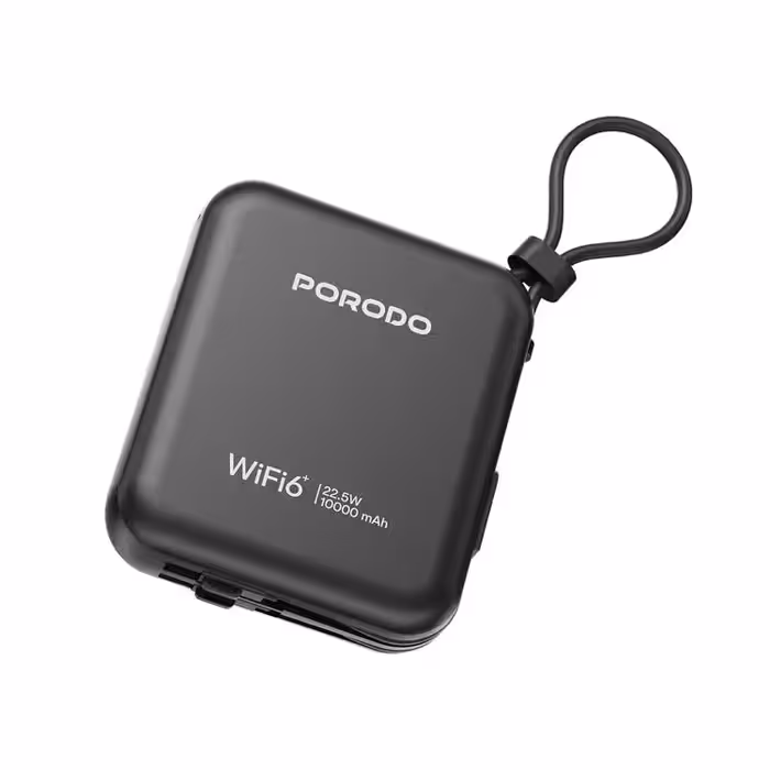 پاوربانک 10000mAhو مودم جیبی LTE پرودو مدل Pocket Router