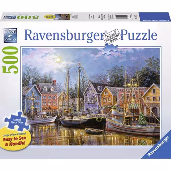 پازل 500 قطعه Ravensburger طرح کشتی‌های درخشان