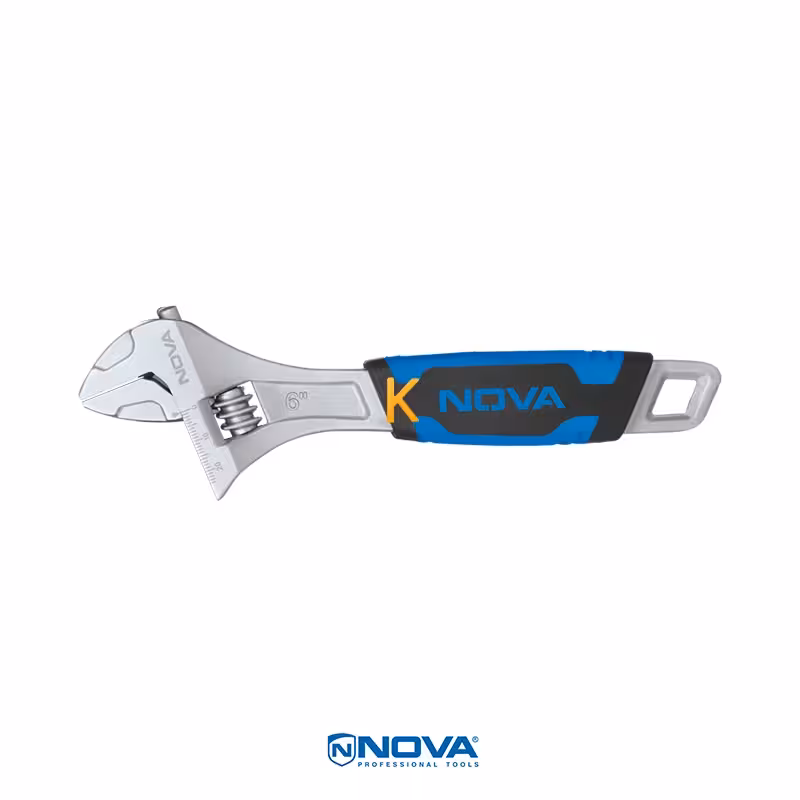 آچار فرانسه روکش دار نووا